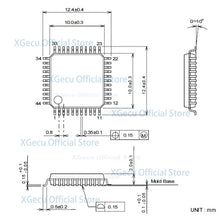 Load image into Gallery viewer, 544T4 SA245A IC test converter Socket Adapter QFP44-0.8  TQFP44/QFP44/PQFP44/FQFP44 TO DIP44 for XGecu T56 or T76 programmer 70-0076