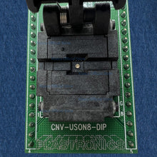 Load image into Gallery viewer, QFN8/DFN8/USON8/WSON8 to DIP8 Test IC Socket/Adapter/Adaptor PLASTRONICS 08QN65T33030-F