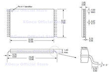 Load image into Gallery viewer, DIL32/TSOP32 ZIF 12.4mm Flash IC socket (8mm*14mm) body width TSOP32-DIP32 adapter WELLS-CTI  648A0322211-A01 CNV-TSOP-EP1M32