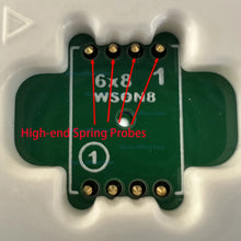 Load image into Gallery viewer, QFN8 MLF8 MLP8 WSON8 SON8  8060 6050  8*6  5*6 IC Socket kit with PCB board for SPI NAND NOR Flash, top quality, made in Taiwan
