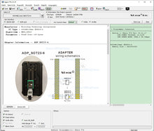 Load image into Gallery viewer, Model: ADP SOT23-6 1-to-1 SOT23-6 test socket / programmer adapter , directly supports SOT23-3/5/6 chips (PIC10Fxx, 24xx, 93xx), only for XGecu T48, T56, and T76 programmers

