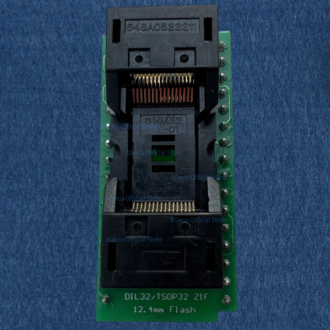 DIL32/TSOP32 ZIF 12.4mm Flash IC socket (8mm*14mm) body width TSOP32-DIP32 adapter WELLS-CTI  648A0322211-A01 CNV-TSOP-EP1M32