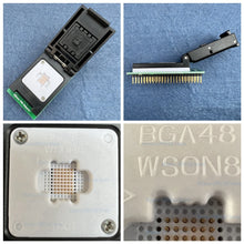 Load image into Gallery viewer, XGecu T56 BGA48 BGA63-DIP48 2 in 1 adapter IC socket ADP-BGA48-0.8 ADP-BGA63-0.8, New Dual Head Probe Holder, long service life
