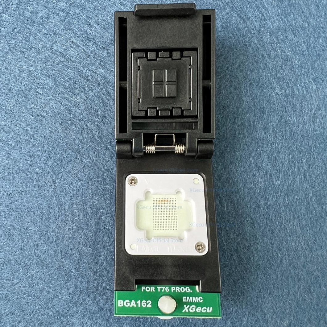 EMMC BGA162 Adapter IC Socket only for XGecu T76 Programmer, Dual Head Probe Holder, Reliable contact, long service life