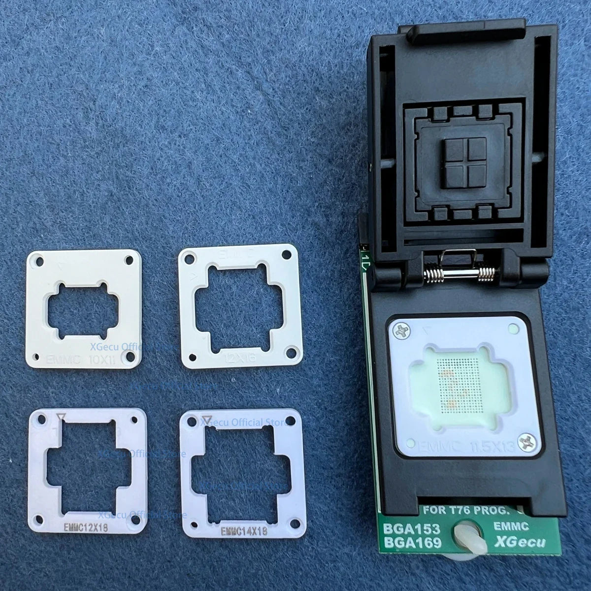 EMMC BGA153 BGA169 Adapter IC Socket for XGecu T76 Programmer with Dual ...