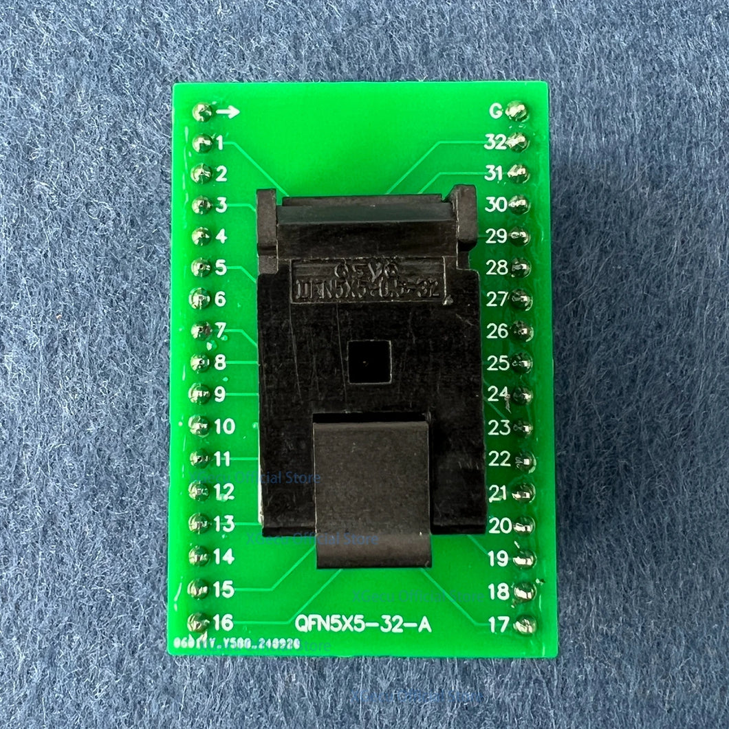 QFN32 / QFN5X5-32L(0.5) Programming Socket with Burn-in Test IC Socket to DIP32 Adapter