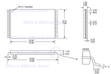 Load image into Gallery viewer, DIL32/TSOP32 ZIF 12.4mm Flash IC socket (8mm*14mm) body width TSOP32-DIP32 adapter WELLS-CTI  648A0322211-A01 CNV-TSOP-EP1M32
