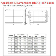 Load image into Gallery viewer, DFN8/ QFN8 / WSON8 / MLF8 /MLP8 TO DIP8 universal socket/adapter CNV-DFN8-DIP8 DFN8X6-8 (10P) for 8X6MM IC chips BIOS flash
