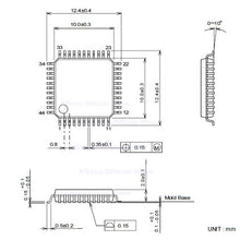 Load image into Gallery viewer, IC test converter socket adapter/adaptor TQFP44/QFP44/PQFP44/FQFP44 TO DIP44 for XGecu T56 programmer
