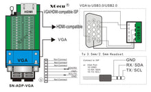 Load image into Gallery viewer, VGA adpter only for XGecu T56 Programmer support VGA interface HDMI-compatible
