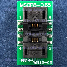 Load image into Gallery viewer, MSOP8 To DIP IC test socket programmer adapter/adaptor/converter for TL866A TL866CS TL866II PLUS or other universal programmers
