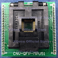 CNV-QFP-MPU51 adapter LQFP44/VQFP44/QFP44/TQFP44-DIP40 support 8051 MCU for TL866A TL866CS TL866II PLUS ZIF 40-PIN Programmers