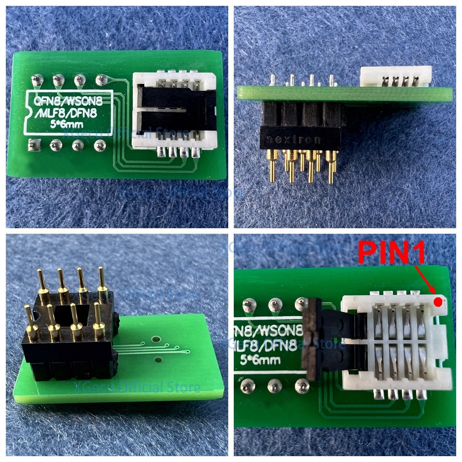 Adattatore Per Socket IC BIOS, Per Chip QFN8 MLF8 MLP8 WSON8 SON8, Formato 5x6mm, Nuovo - Foto 1