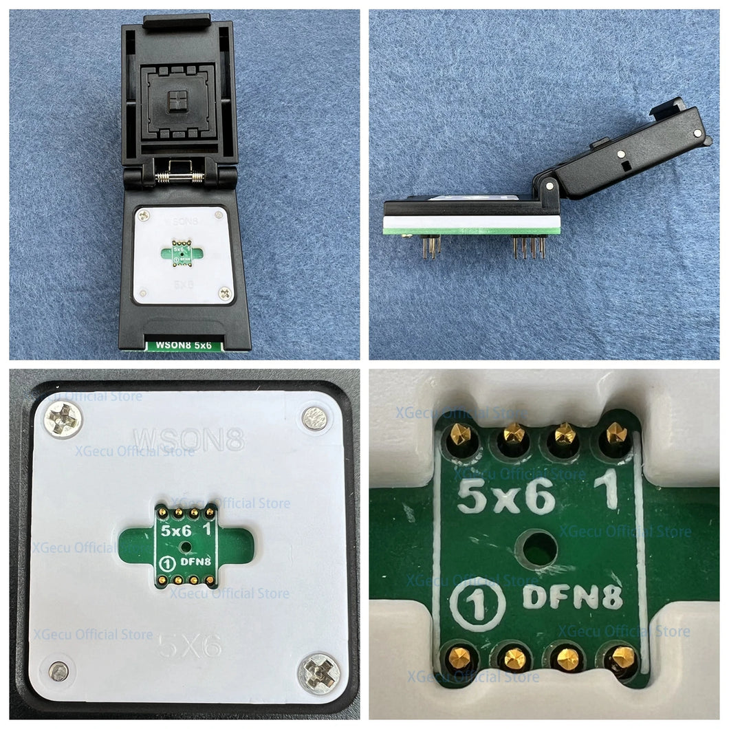 QFN8 MLF8 MLP8 WSON8 SON8  8060 6050  8*6  5*6 IC Socket kit with PCB board for SPI NAND NOR Flash, top quality, made in Taiwan