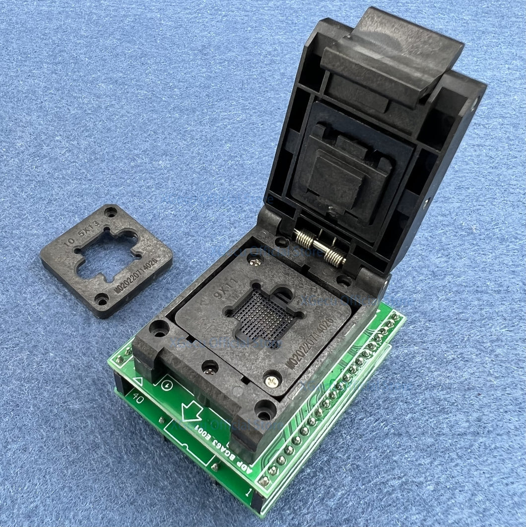 BGA63 adapter only can work on XGecu T48 progammer model: ADP-BGA63-E001 for NAND Flash BGA63 package of chips