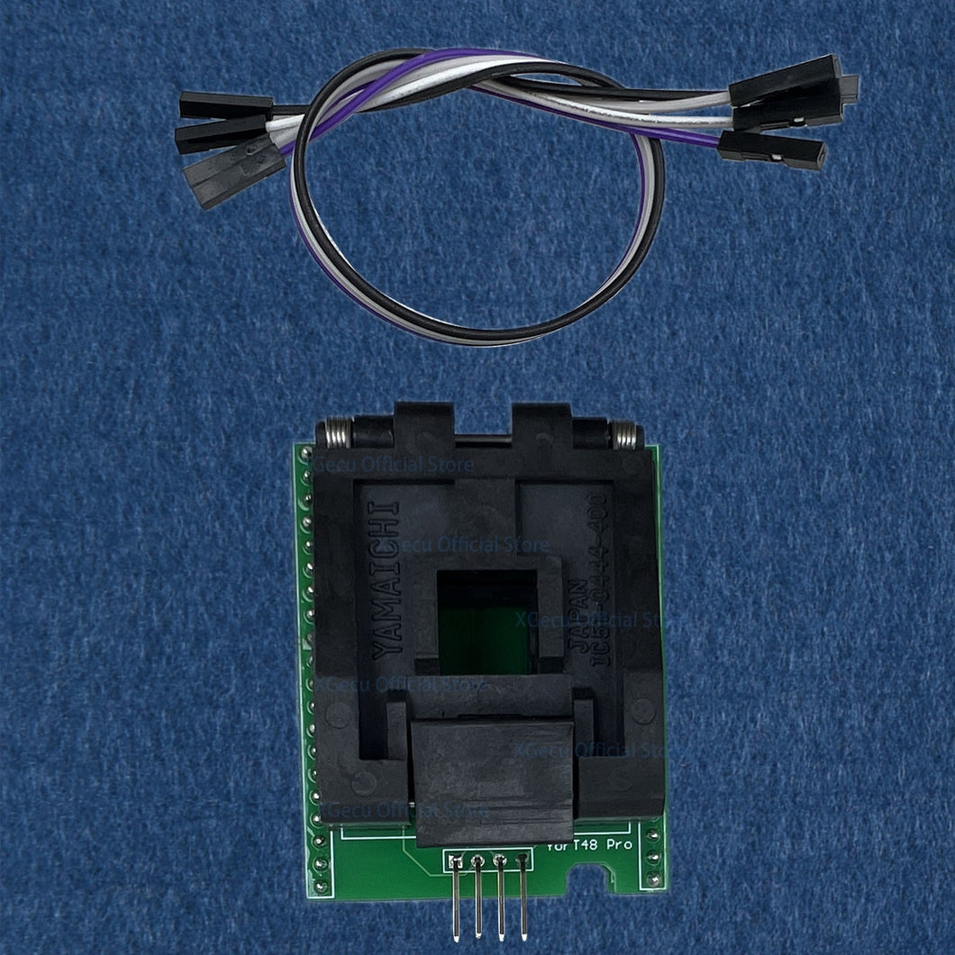 AT PLCC44-DIP40  3 IN 1 adapter only can work on XGecu T48 programmer, for ATMEL89 MCS51-AVR 16 bit EPROM AT89xxx 8051 27Cxxx and PIC